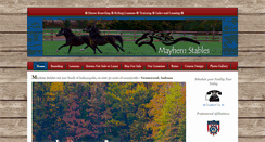Desktop Screenshot of mayhemstables.com